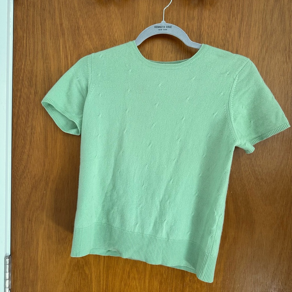 Mint Green Talbots Cashmere Sweater